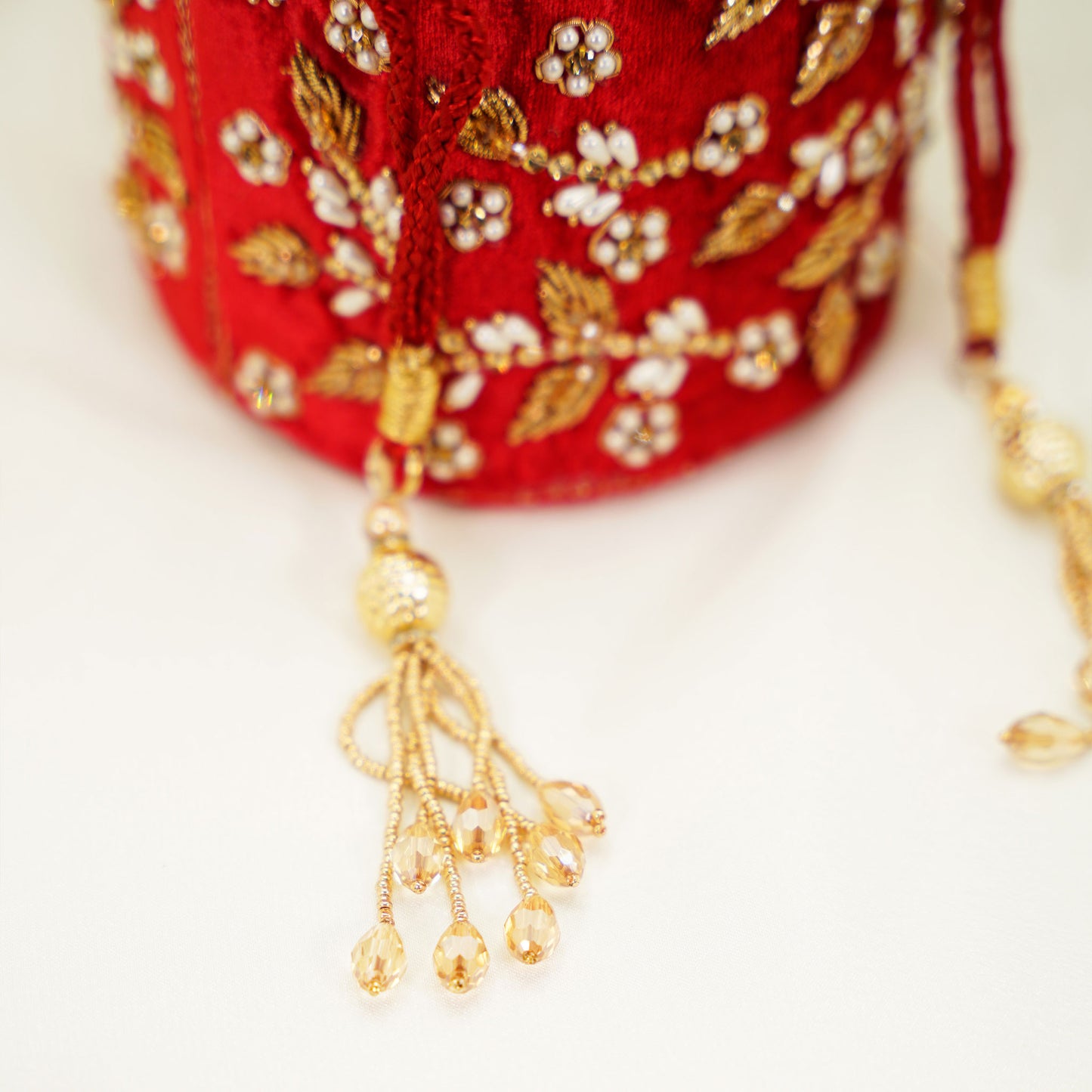 Bridal Embellished Potli Bag – Handcrafted Traditional Drawstring Clutch for Weddings & Festive Wear