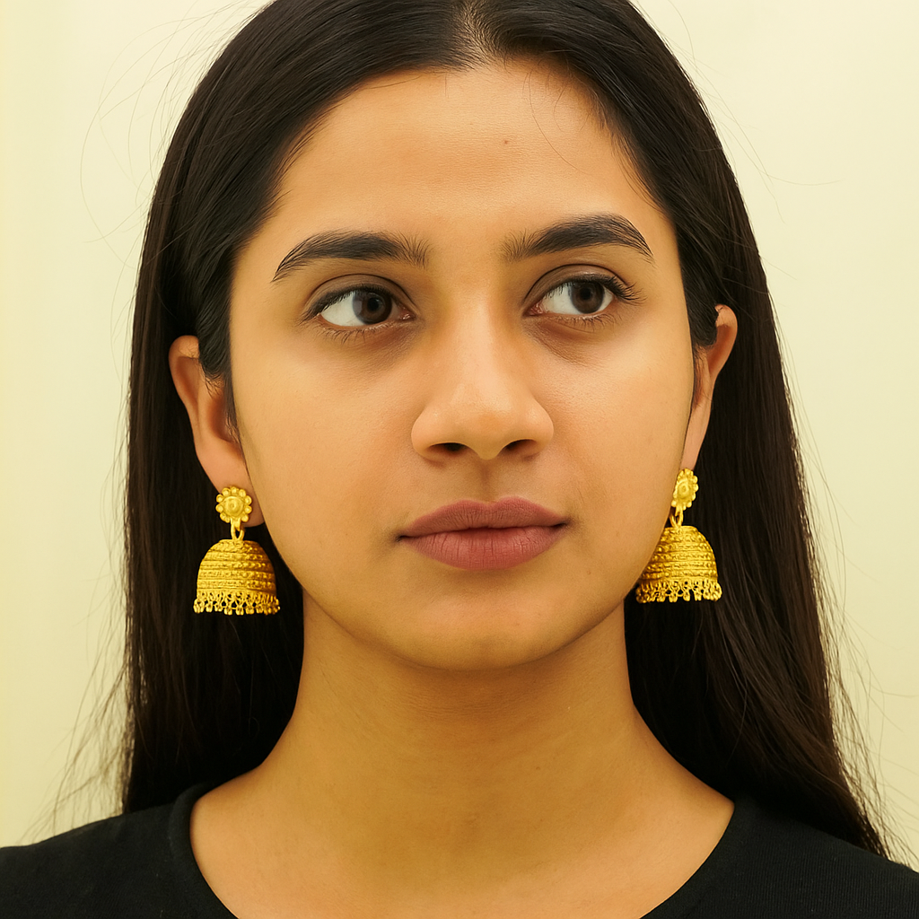 Soha Gold Plated Earring - Jhumka Earrings Set