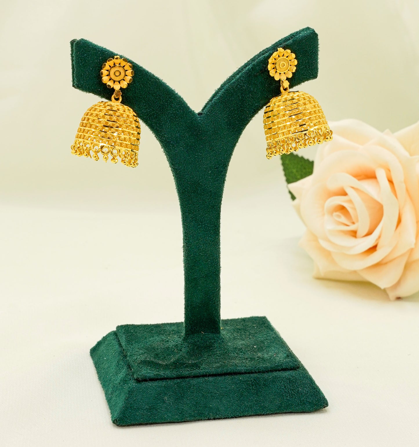 Soha Gold Plated Earring - Jhumka Earrings Set