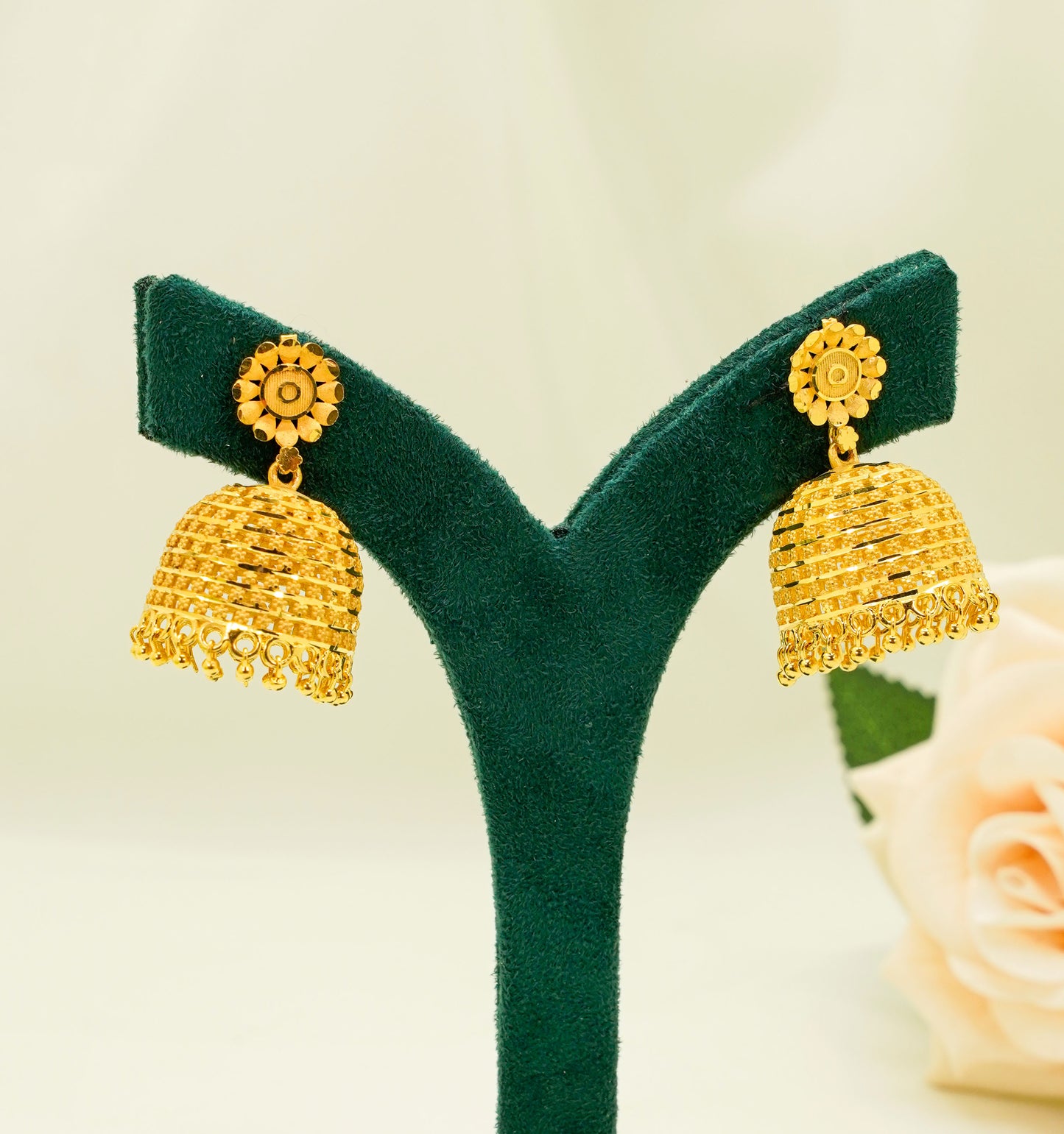 Soha Gold Plated Earring - Jhumka Earrings Set