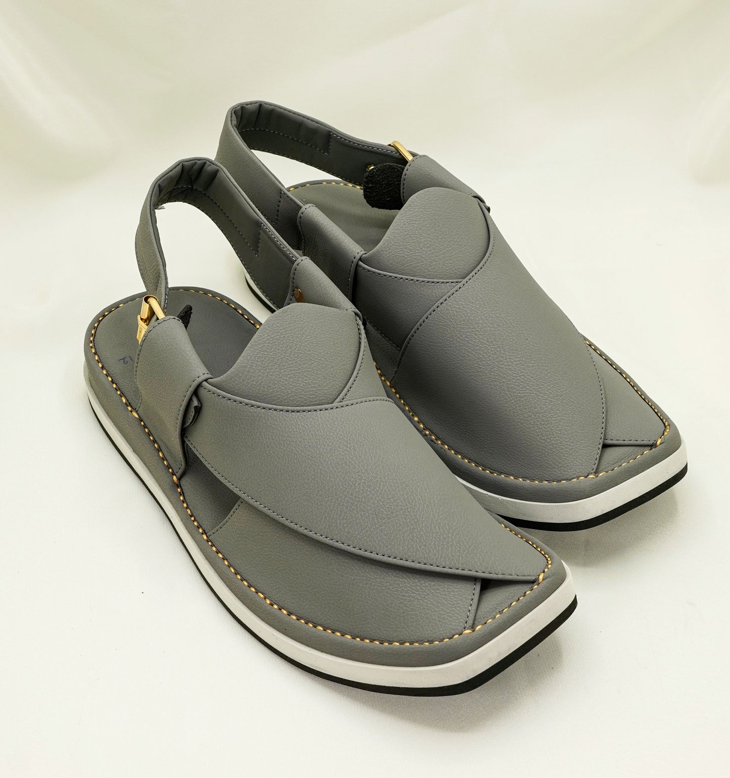 Grey Peshawari Chappal