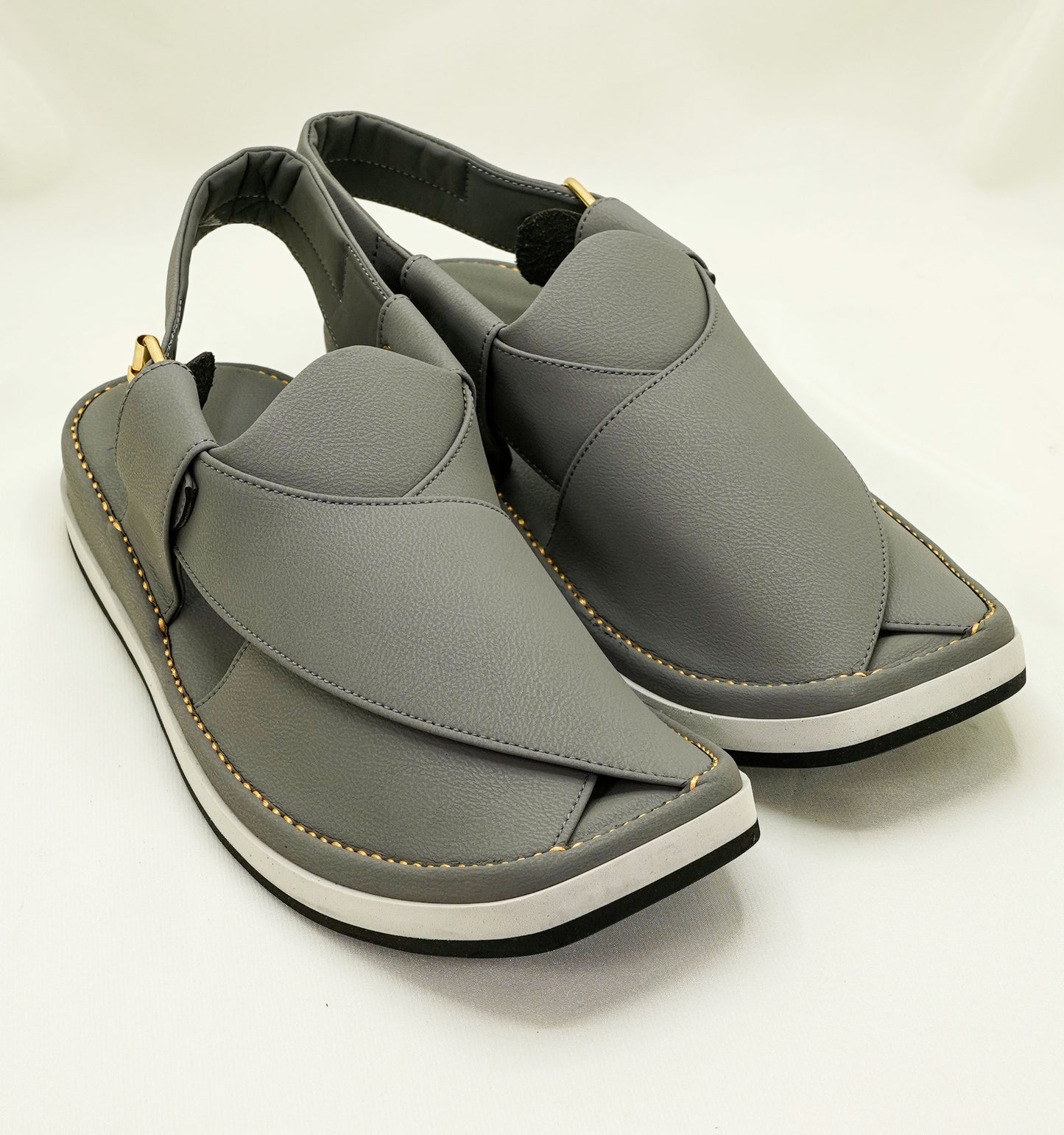 Grey Peshawari Chappal