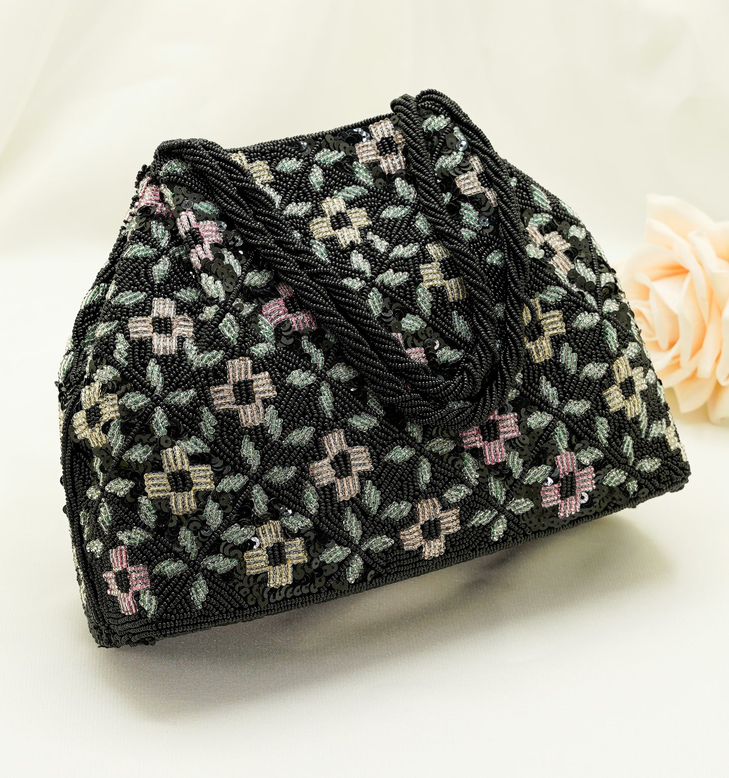 BR41 - Party handbag - Beaded Purse – Soft Shell Festival Handbag