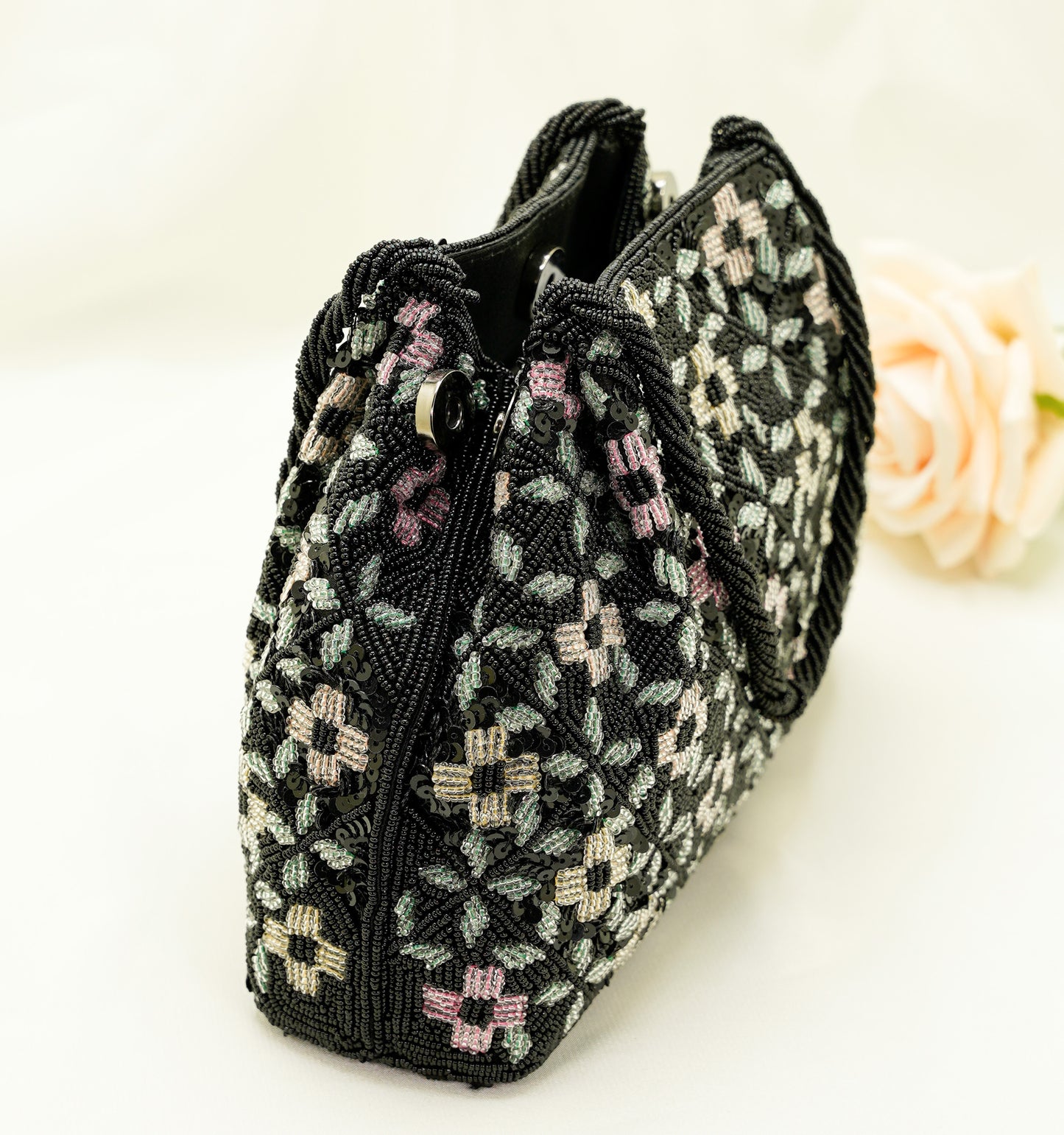 BR41 - Party handbag - Beaded Purse – Soft Shell Festival Handbag