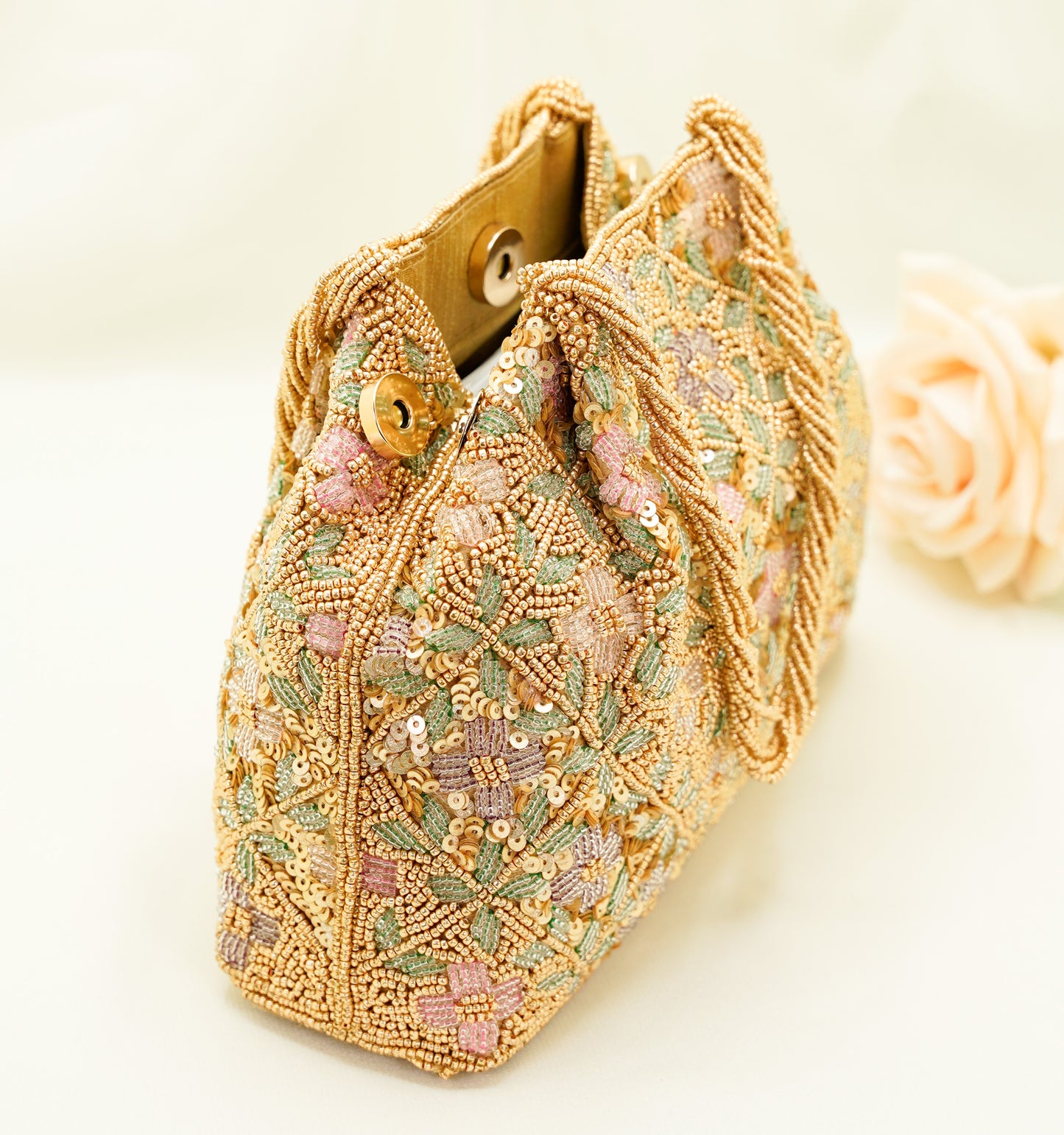 BR41 - Party handbag - Beaded Purse – Soft Shell Festival Handbag