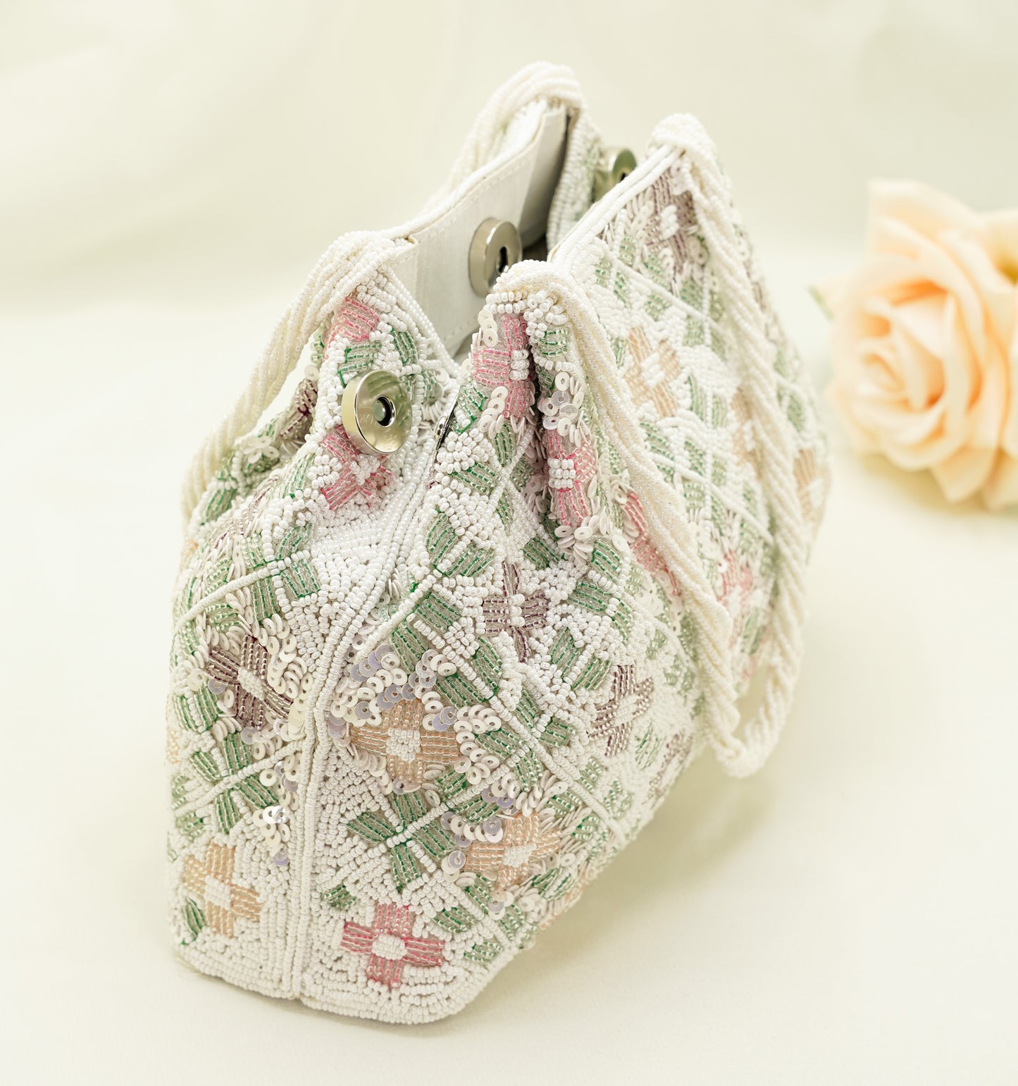 BR41 - Party handbag - Beaded Purse – Soft Shell Festival Handbag