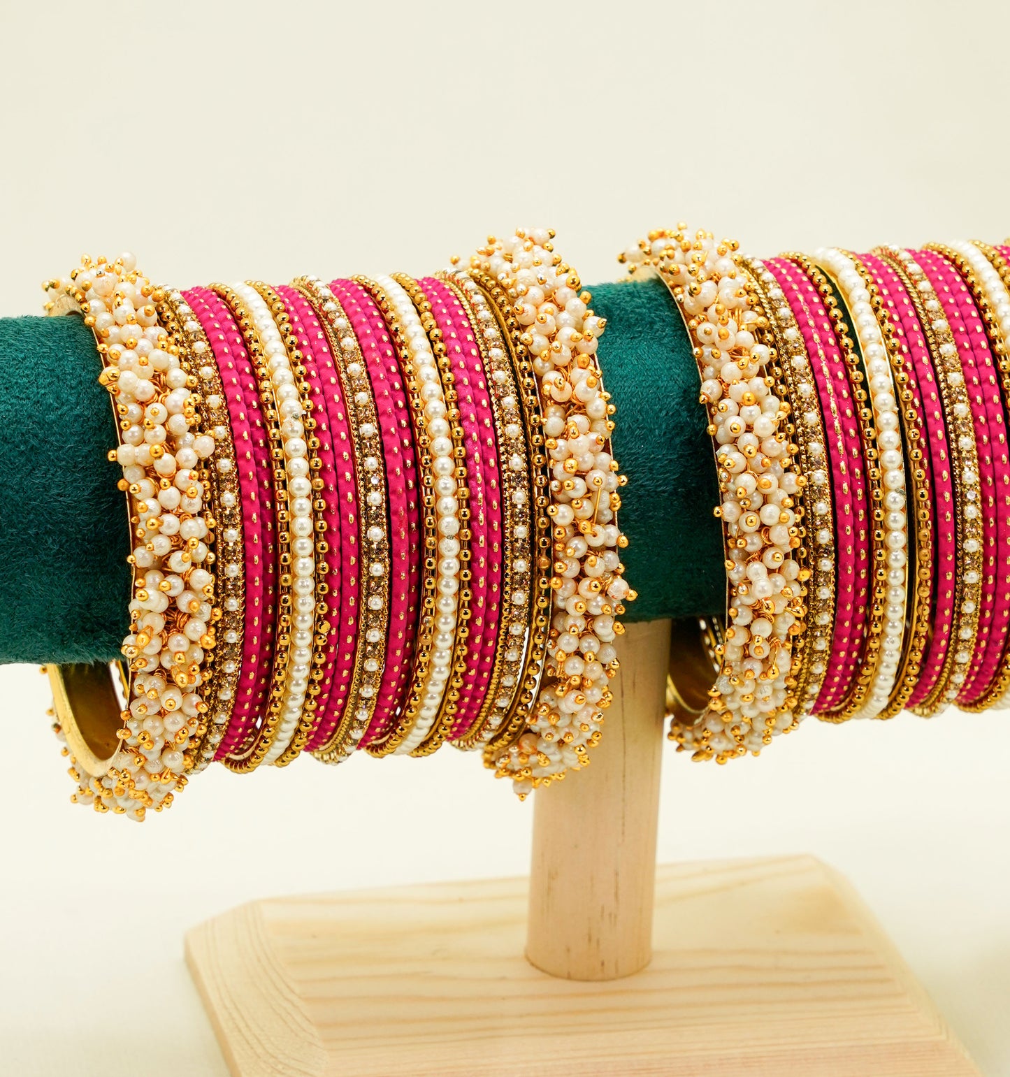Hot Pink Bangles Set – Bridal & Party Bangles Set