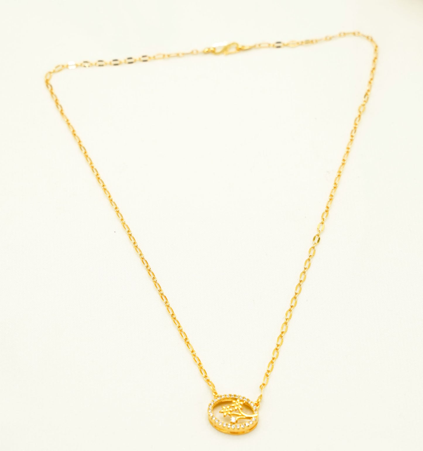 Sana Floral Gold Plated Necklace
