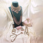 Blush Pink  Bridal Jewellery Set – Modest Kundan Necklaces, Earrings, Bangles & Potli Bag for Nikah or Walima