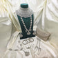 Modest Silver  Bridal Jewellery Set – Crystal Choker, Long Necklace, Bangles & Clutch for Nikah or Walima