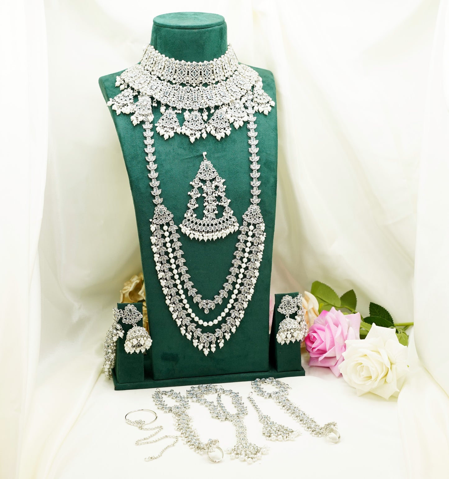 Silver Bridal Set – Full Bridal Jewellery Set - 1545