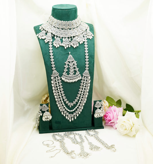 Silver Bridal Set – Full Bridal Jewellery Set - 1545