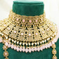 Blush Pink Bridal Set – Bridal Jewellery Set - Modest Kundan Necklace Set - BN1
