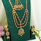 Red/Maroon & Gold Bridal Set – Full Bridal Jewellery Set - BR-111