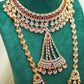 Red/Maroon & Gold Bridal Set – Full Bridal Jewellery Set - BR-111
