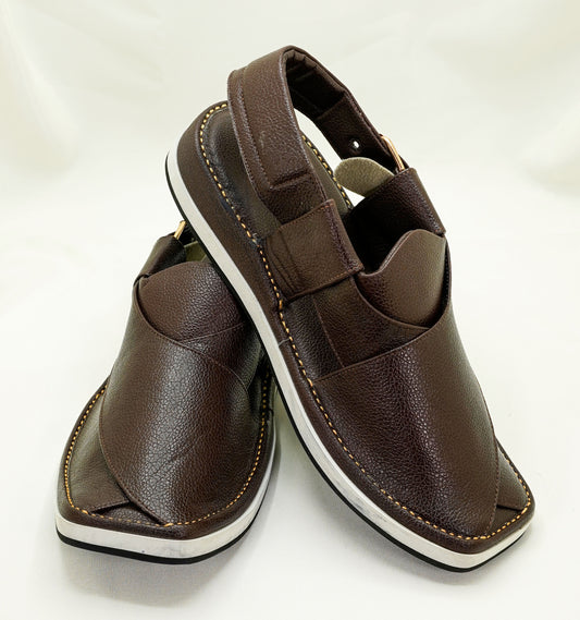 Brown Peshawari Chappal