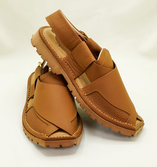 Tan Brown Peshawari Chappal