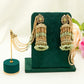 Jhumka Earrings with Pearl Strings – Modest Earring for Any Celebratory Event