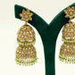 Minty Green Jhumka Earrings Set – Party Earring Set