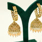 Peach Jhumka Earrings Set – Party Earring Set