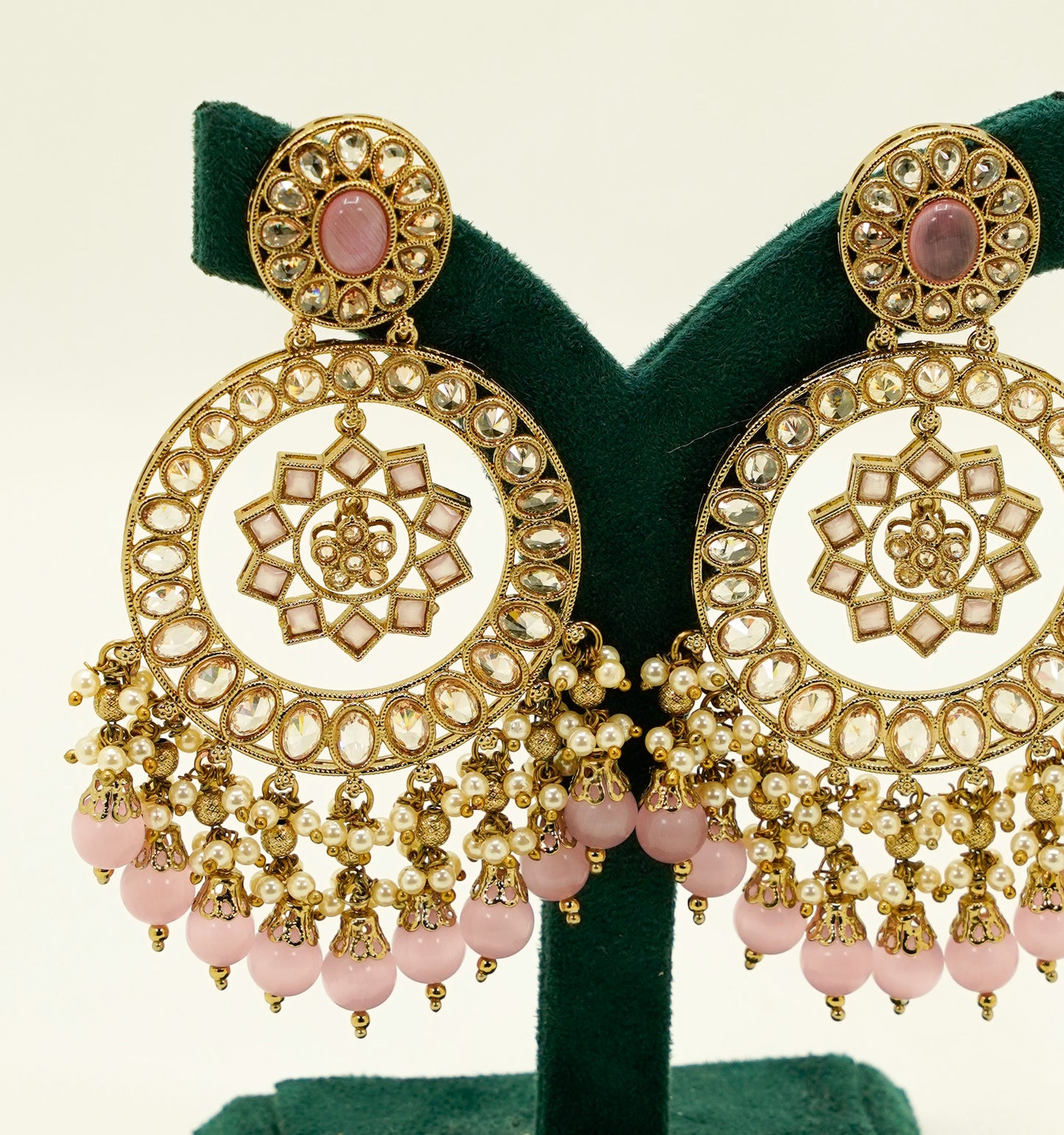Soft Pink Earrings Set – Party Earring Set