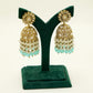 Aqua Blue Jhumka Earrings Set – Party Earring Set