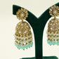 Aqua Blue Jhumka Earrings Set – Party Earring Set