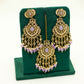 Lilac Jhumka Earrings & Tikka – Party Earring Set For Any Event