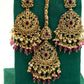 Pink Jhumka Earrings & Tikka – Party Earring Set For Any Event