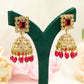 Pink Jhumka Earrings Set – Modest Earring Jewellery for Any Festival