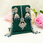 Tikka & Jhumka Earrings with Strings – Modest Earring for Any Celebratory Event