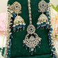 Tikka & Jhumka Earrings with Strings – Modest Earring for Any Celebratory Event