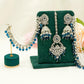 Tikka & Jhumka Earrings with Strings – Modest Earring for Any Celebratory Event