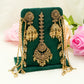 Tikka & Jhumka Earrings with Strings – Modest Earring for Any Celebratory Event