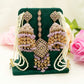 Tikka & Jhumka Earrings with Strings – Modest Earring for Any Celebratory Event