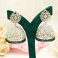 Classic Jhumka Earrings with Beads – Modest Bridal Jewellery for Nikah or Walima