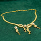 Soha Gold Plated Necklace Set - Floral Jewellery Necklace Set