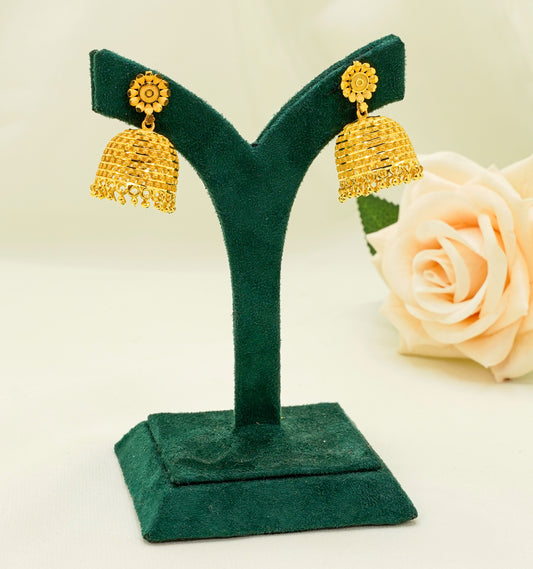 Soha Gold Plated Earring - Jhumka Earrings Set