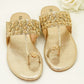 Slide Sandals – Floral Embroidery & Pearl Accents Sandals - KL4030