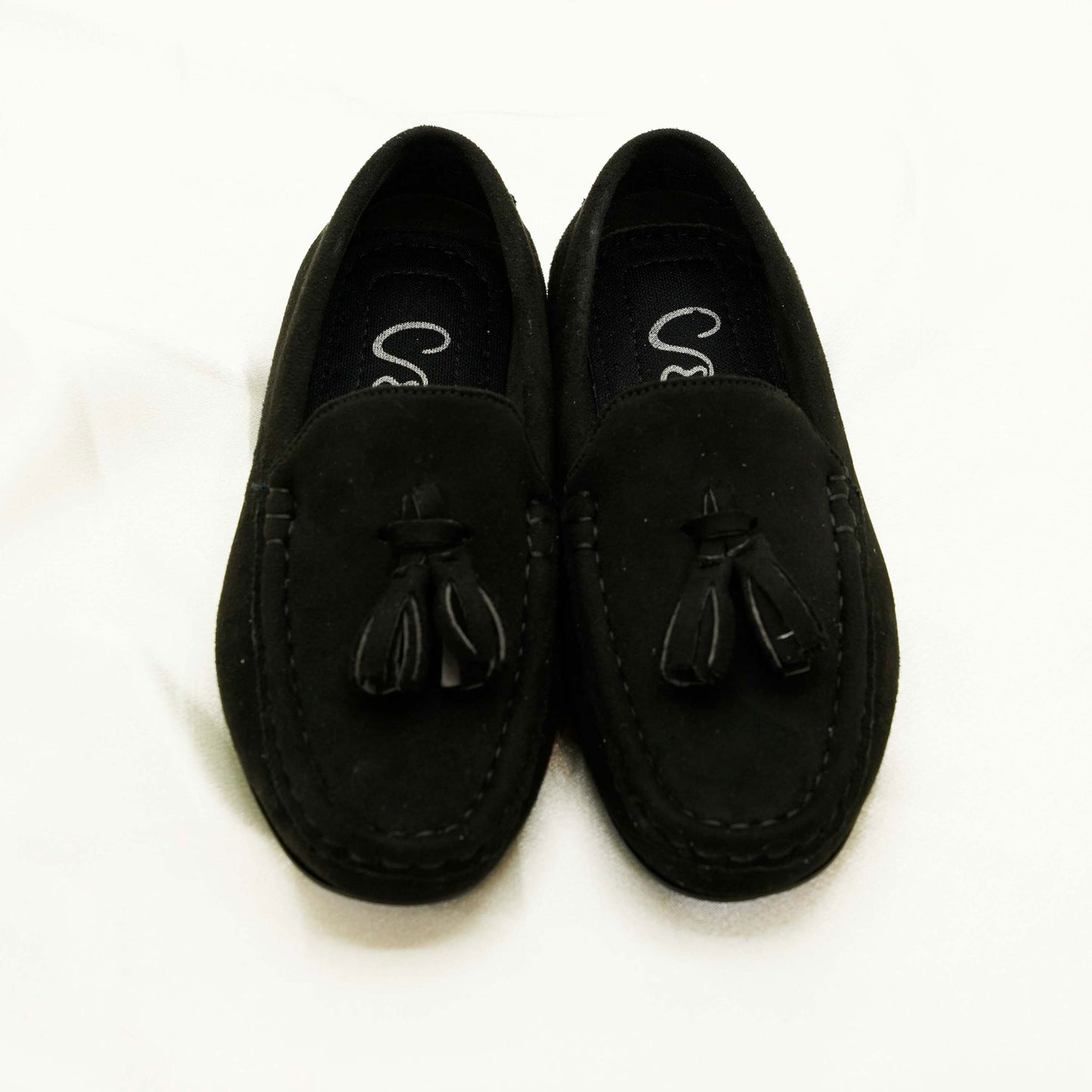 SHAHZ Kids Suede Tassel Loafers – Boys’ Smart Slip-On Shoes for Eid, Weddings & Everyday Wear