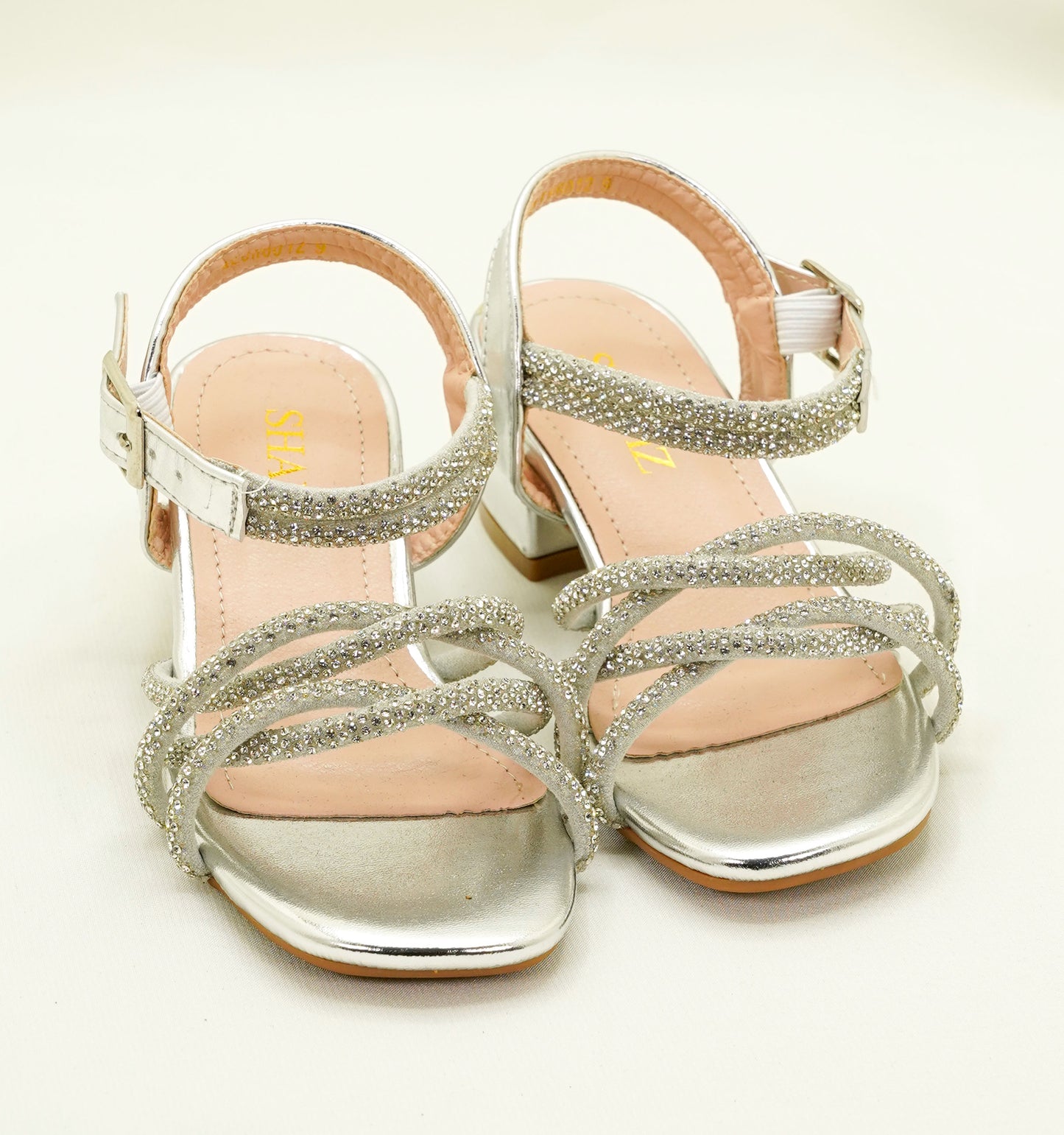 Kids Sparkling Sandals - Girls Party Sandals - Silver - MLCH6012