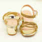 Kids Sparkling Sandals - Girls Party Sandals - Gold - MLCH6012
