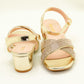 Kids Sparkling Sandals - Girls Party Sandals - Gold - MLCH6013