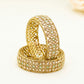 Gold Bridal Bangles with Mint Green Stones – Elegant Partywear Bangle Set - Kundan Bangles