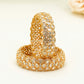 Zoha Gold Plated Kundan Bangles – Traditional Kundan – Elegant Partywear Bangle Set