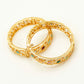 Multi-Colour Gold Plated Kundan Bangles – Traditional Kundan – Elegant Partywear Bangle Set