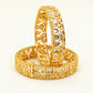 Square-Cut Gold Plated Kundan Bangles – Traditional Kundan – Elegant Partywear Bangle Set
