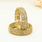 Gold Bridal Bangles with Aqua Blue Stones – Traditional Kundan – Elegant Partywear Bangle Set