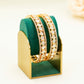 Gold Plated Kundan Bangles with Stones – Traditional Kundan – Elegant Partywear Bangle Set