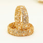 Gold Plated Kundan Bangles – Traditional Kundan – Elegant Partywear Bangle Set